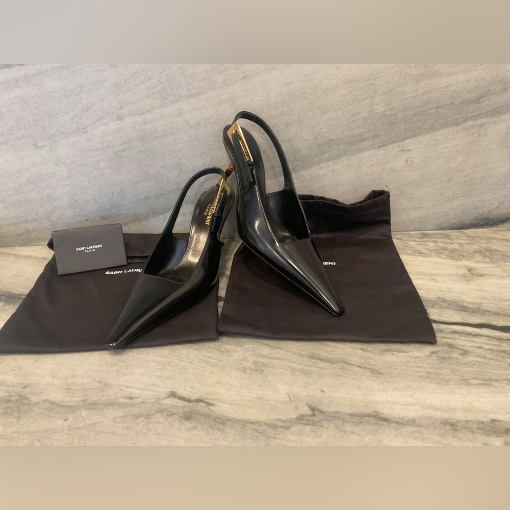 Saint Laurent Slingback Pumps NIB - Picture 2 of 16